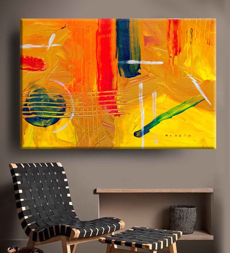 yellow-abstract-texture-unframed-rolled-canvas-hd-print-by-baandhani-yellow-abstract-texture-unframe-xwfyh4